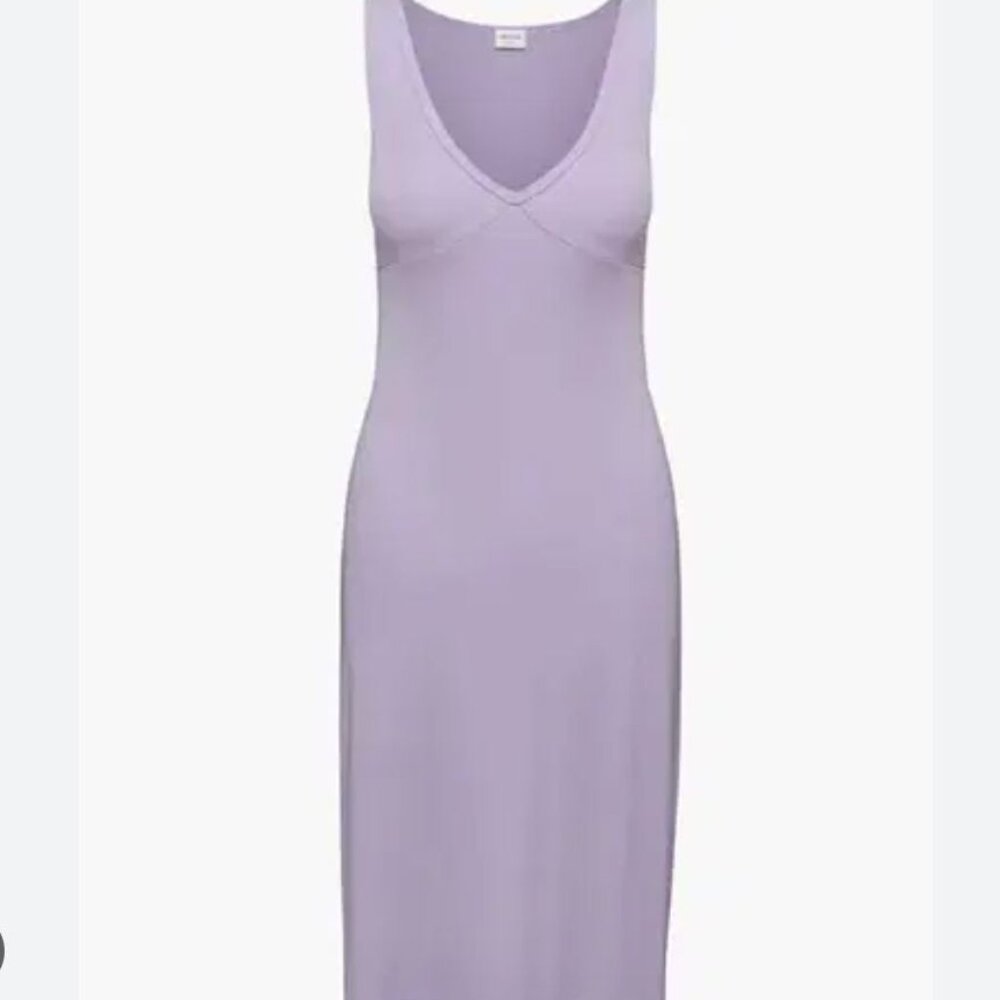 Wilfred Free | Aritzia Ribbed Tank Midi Dress in Lilac Purple | Size Small